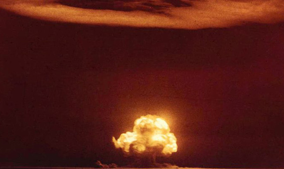 atomic bomb test color