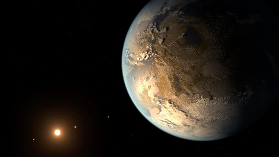 BBVA-OpenMind-Materia-inevitable la aparición de la vida en el universo-2-mpresión artística del exoplaneta rocoso Kepler-186f, uno de los candidatos más prometedores de un planeta que podría ser potencialmente habitable. Crédito: NASA / Ames / SETI Institute / JPL – Caltech