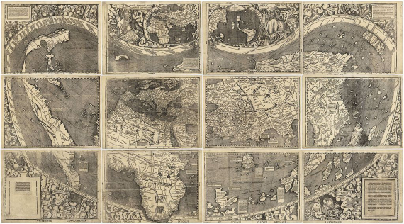 BBVA-OpenMind-Americo Vepucio-Amerigo Vespucci-cosmógrafo- 4-El mapa de Waldseemüller de 1507 es el primer mapa que incluye el nombre "América" y el primero en representar el continente separado de Asia.Fuente: Wikimedia