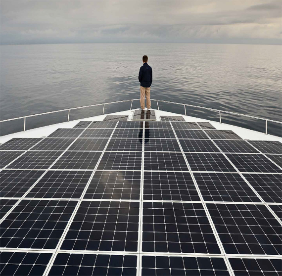 BBVA, OpenMind. Technological Wild Cards: Existential Risk and a Changing Humanity. HÉIGEARTAIGH. With 537 square meters of solar panels and six blocks of lithium-ion batteries, PlanetSolar is the world’s largest solar ship, as well as its fastest. It is also the first to have sailed round the world using exclusively solar power.