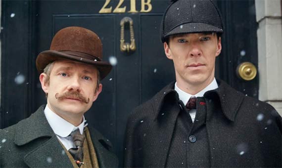 Martin Freeman and Benedict Cumberbatch in Sherlock (2010) / Créditos: Hartswood Films y BBC Wales / Fuente: Imdb