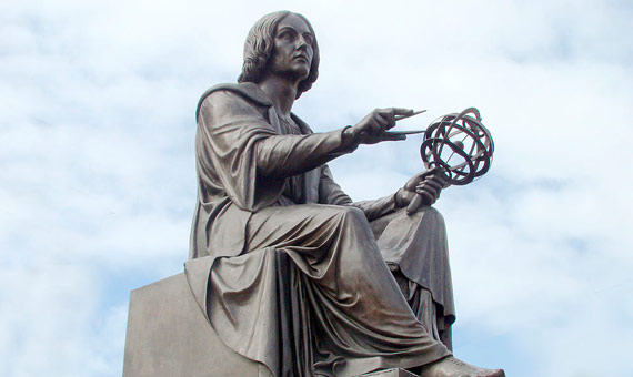 Copernicus monument by Bertel Thorvaldsen in Warsaw