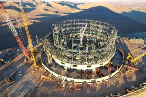 ESO’s Extremely Large Telescope, currently under construction, will provide a light-collecting area of 978 square metres and one of its goals will be to study exoplanets in detail. Credit: Christian Offenberg / Alamy Stock Photo